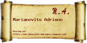 Marianovits Adrienn névjegykártya